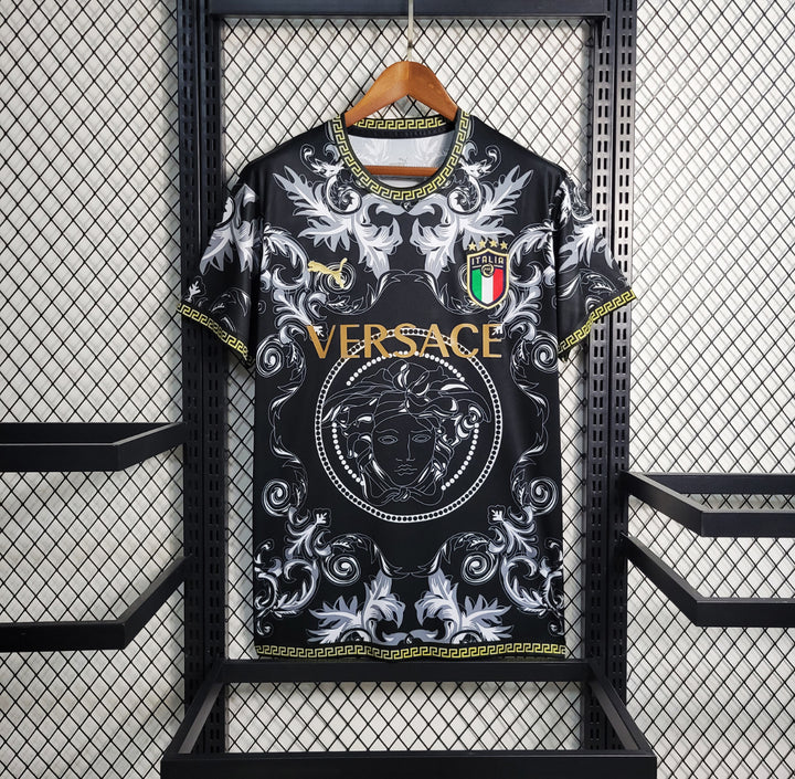 ITALY X VERSACE BLACK AND WHITE SPECIAL JERSEY